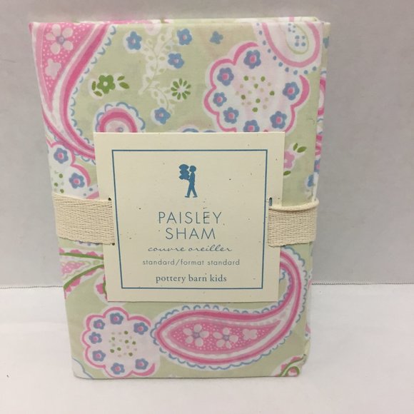 Pottery Barn Kids Other - Pottery Barn Kids Paisley Green Pillow Sham
